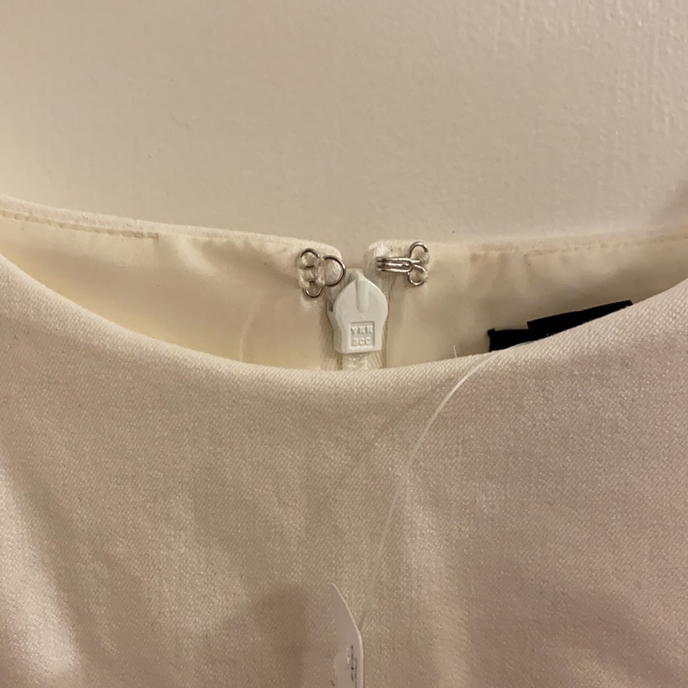 J. Crew Cream Sleeveless Layered Sheath Dress - Picture 6 of 8